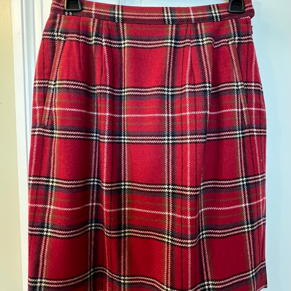 J.Crew vintage plaid skirt